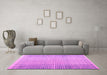 Machine Washable Abstract Pink Modern Rug in a Living Room, wshabs4905pnk