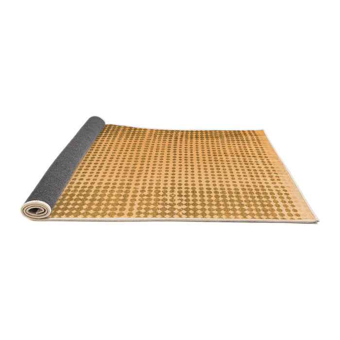 Sideview of Abstract Orange Modern Rug, abs4905org