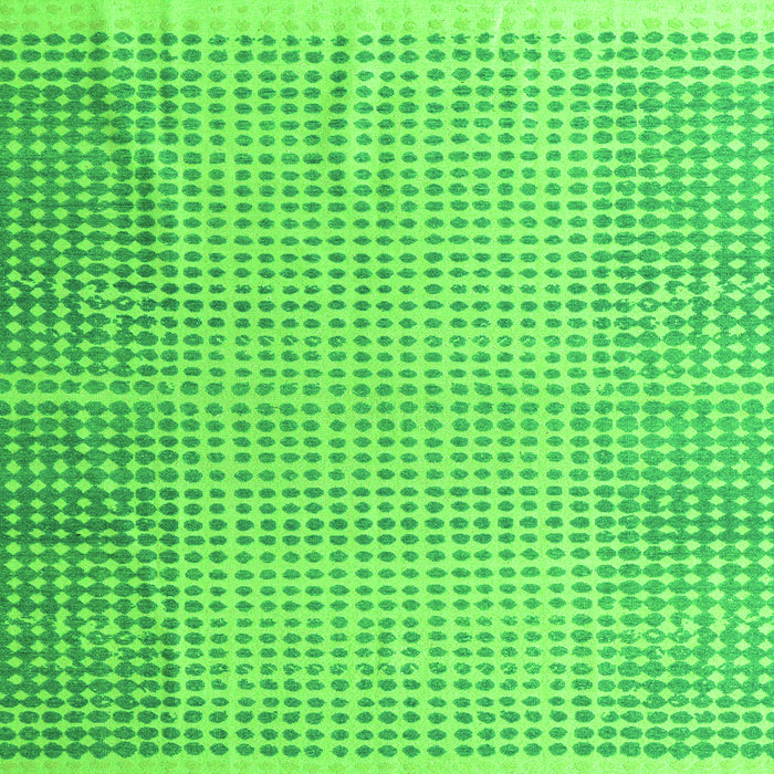 Square Machine Washable Abstract Green Modern Area Rugs, wshabs4905grn