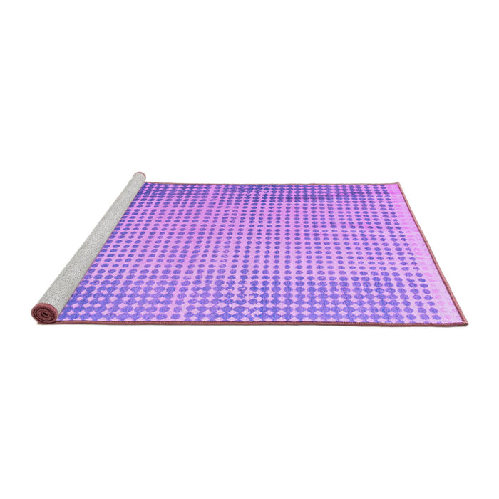 Sideview of Machine Washable Abstract Purple Modern Area Rugs, wshabs4905pur