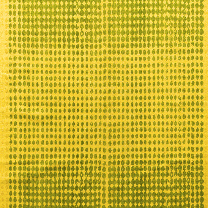 Square Abstract Yellow Modern Rug, abs4905yw