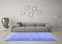 Machine Washable Abstract Blue Modern Rug, wshabs4905blu