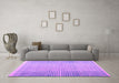 Machine Washable Abstract Purple Modern Area Rugs in a Living Room, wshabs4905pur