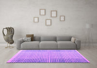 Machine Washable Abstract Purple Modern Rug, wshabs4905pur