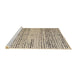 Sideview of Machine Washable Abstract Dark Almond Brown Rug, wshabs4906