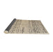 Sideview of Abstract Dark Almond Brown Solid Rug, abs4906