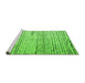 Sideview of Machine Washable Solid Green Modern Area Rugs, wshabs4906grn