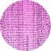 Round Solid Pink Modern Rug, abs4906pnk