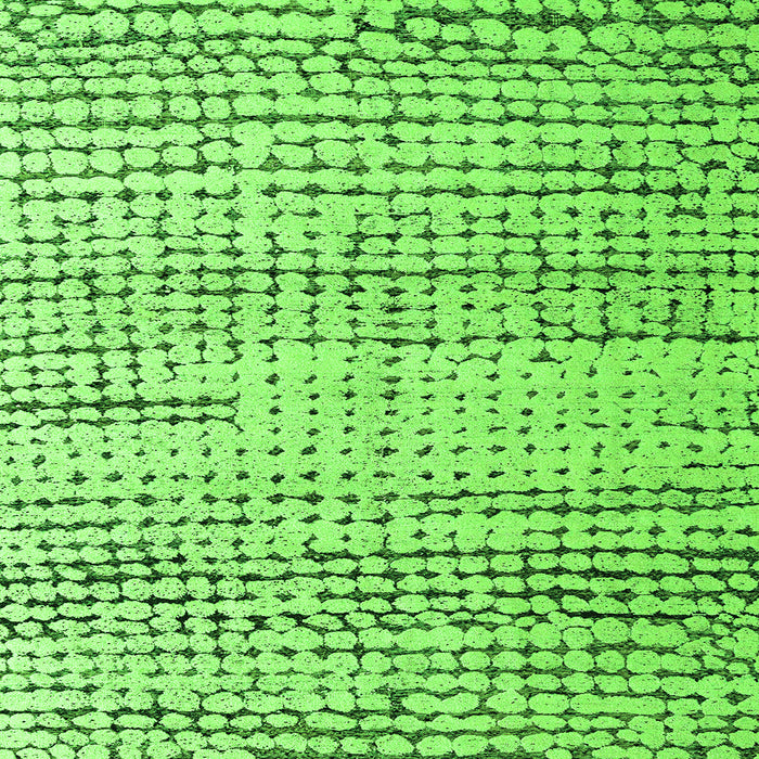 Square Solid Green Modern Rug, abs4906grn