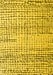 Machine Washable Solid Yellow Modern Rug, wshabs4906yw