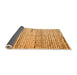 Sideview of Solid Orange Modern Rug, abs4906org