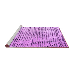 Sideview of Machine Washable Solid Purple Modern Area Rugs, wshabs4906pur