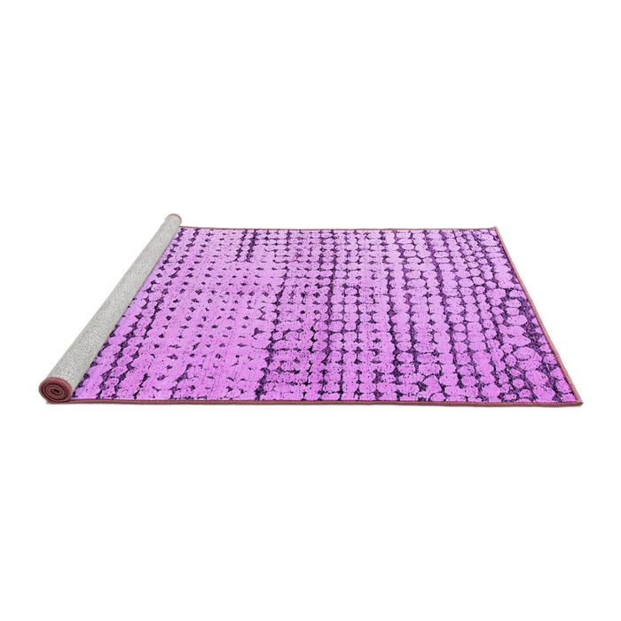 Sideview of Machine Washable Solid Purple Modern Area Rugs, wshabs4906pur