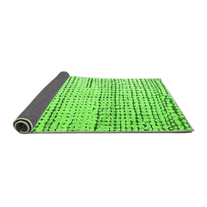 Sideview of Solid Green Modern Rug, abs4906grn
