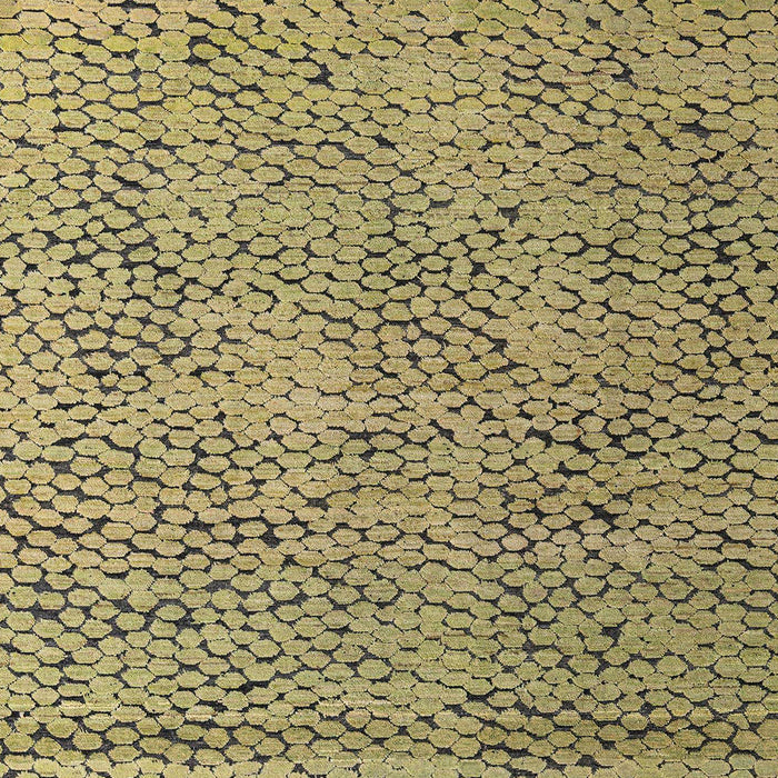 Abstract Metallic Gold Modern Rug, abs4907