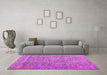 Machine Washable Abstract Purple Modern Area Rugs in a Living Room, wshabs4907pur