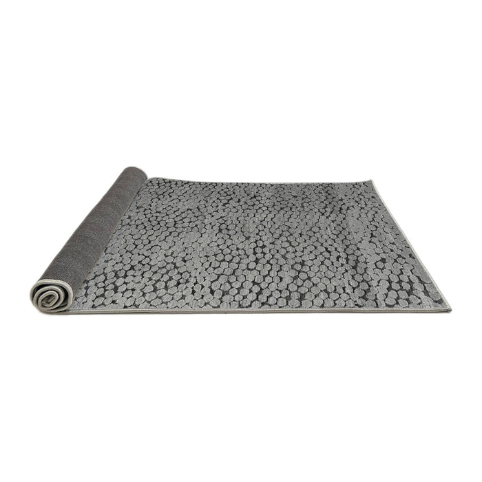 Sideview of Abstract Gray Modern Rug, abs4907gry