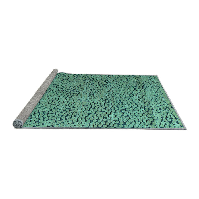 Sideview of Machine Washable Abstract Light Blue Modern Rug, wshabs4907lblu