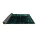 Sideview of Abstract Turquoise Modern Rug, abs4908turq