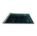 Sideview of Machine Washable Abstract Light Blue Modern Rug, wshabs4908lblu