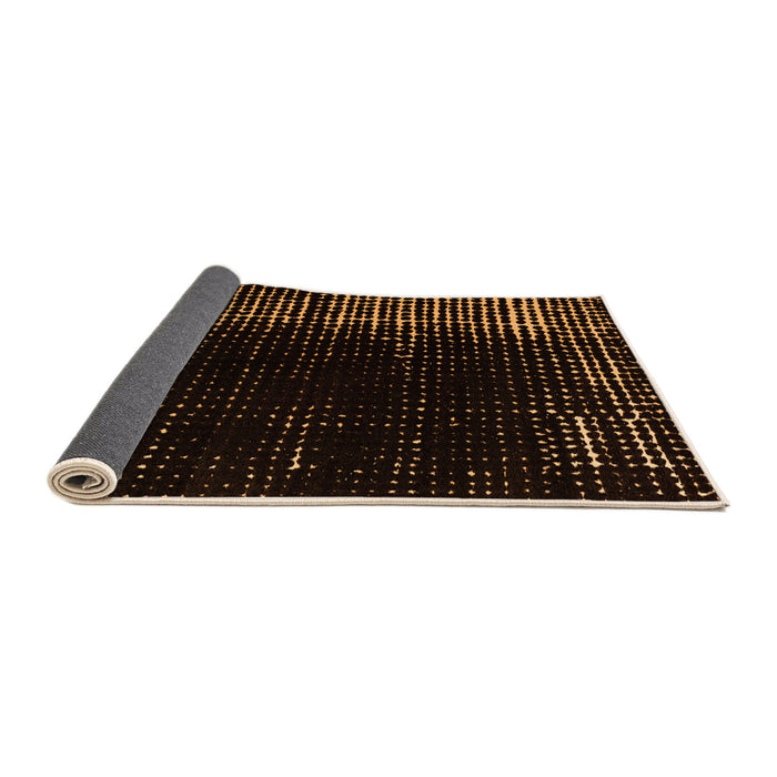 Sideview of Abstract Orange Modern Rug, abs4908org