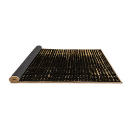 Sideview of Abstract Brown Modern Rug, abs4908brn