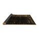 Sideview of Abstract Brown Modern Rug, abs4908brn