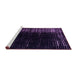 Sideview of Machine Washable Abstract Purple Modern Area Rugs, wshabs4908pur