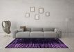 Machine Washable Abstract Purple Modern Area Rugs in a Living Room, wshabs4908pur