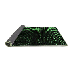 Sideview of Abstract Emerald Green Modern Rug, abs4908emgrn