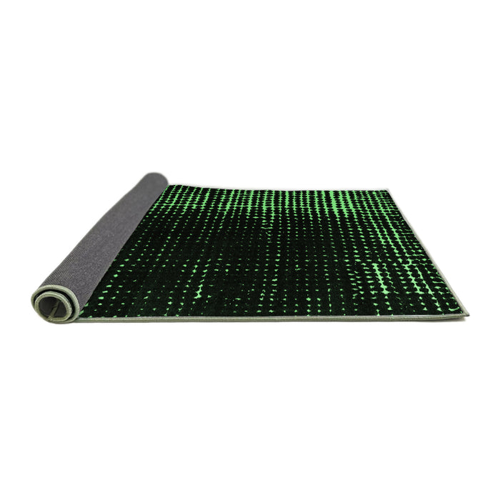 Sideview of Abstract Emerald Green Modern Rug, abs4908emgrn