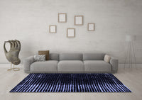 Machine Washable Abstract Blue Modern Rug, wshabs4908blu