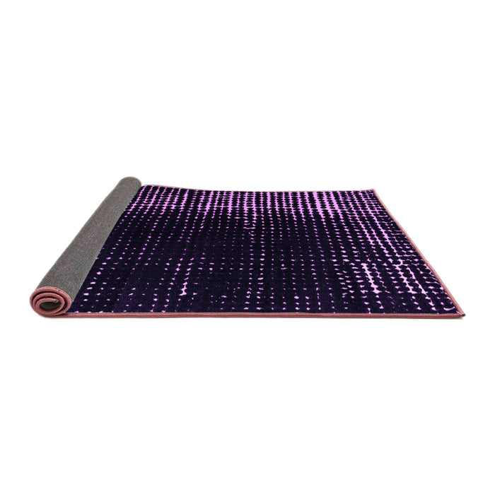 Sideview of Abstract Purple Modern Rug, abs4908pur