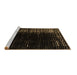 Sideview of Machine Washable Abstract Brown Modern Rug, wshabs4908brn