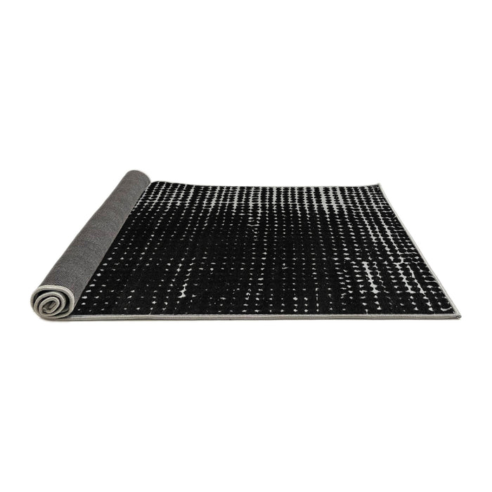 Sideview of Abstract Gray Modern Rug, abs4908gry