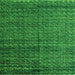 Square Machine Washable Abstract Green Modern Area Rugs, wshabs4909grn