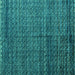 Square Abstract Turquoise Modern Rug, abs4909turq