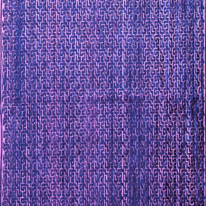Square Machine Washable Abstract Purple Modern Area Rugs, wshabs4909pur