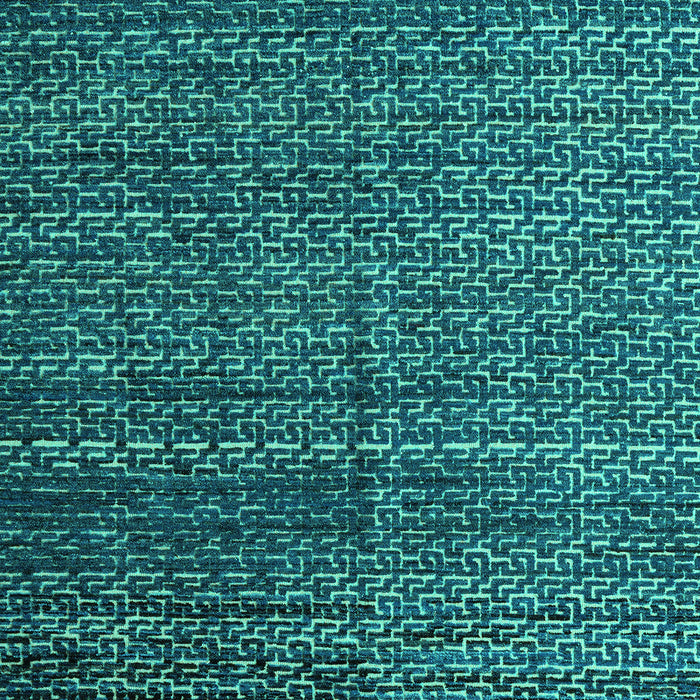 Machine Washable Abstract Turquoise Modern Area Rugs, wshabs4909turq