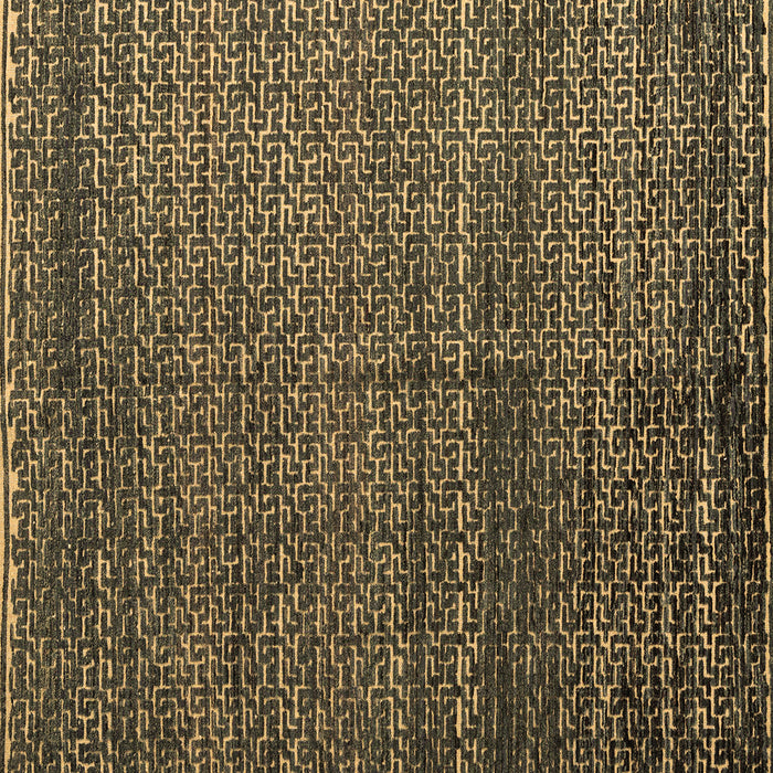 Square Abstract Brown Modern Rug, abs4909brn