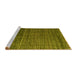 Sideview of Machine Washable Abstract Yellow Modern Rug, wshabs4909yw