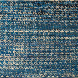 Square Abstract Cadet Blue Green Modern Rug, abs4909