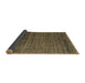 Sideview of Abstract Brown Modern Rug, abs4909brn