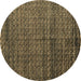 Round Machine Washable Abstract Brown Modern Rug, wshabs4909brn