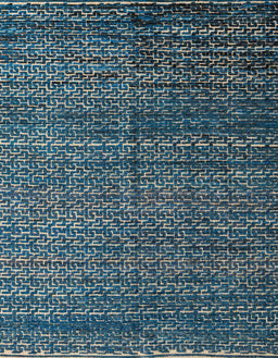 Machine Washable Abstract Cadet Blue Green Rug, wshabs4909