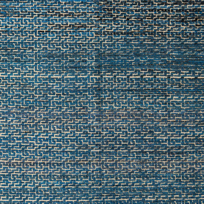 Abstract Cadet Blue Green Modern Rug, abs4909