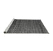 Sideview of Machine Washable Abstract Gray Modern Rug, wshabs4909gry