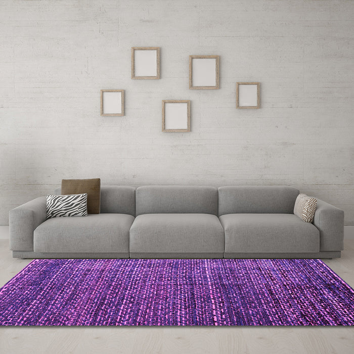 Machine Washable Abstract Pink Modern Rug in a Living Room, wshabs4909pnk