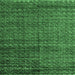 Square Abstract Emerald Green Modern Rug, abs4909emgrn