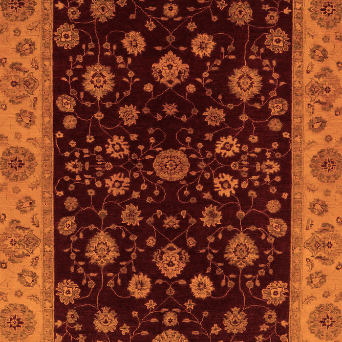 Machine Washable Abstract Orange Modern Area Rugs, wshabs490org